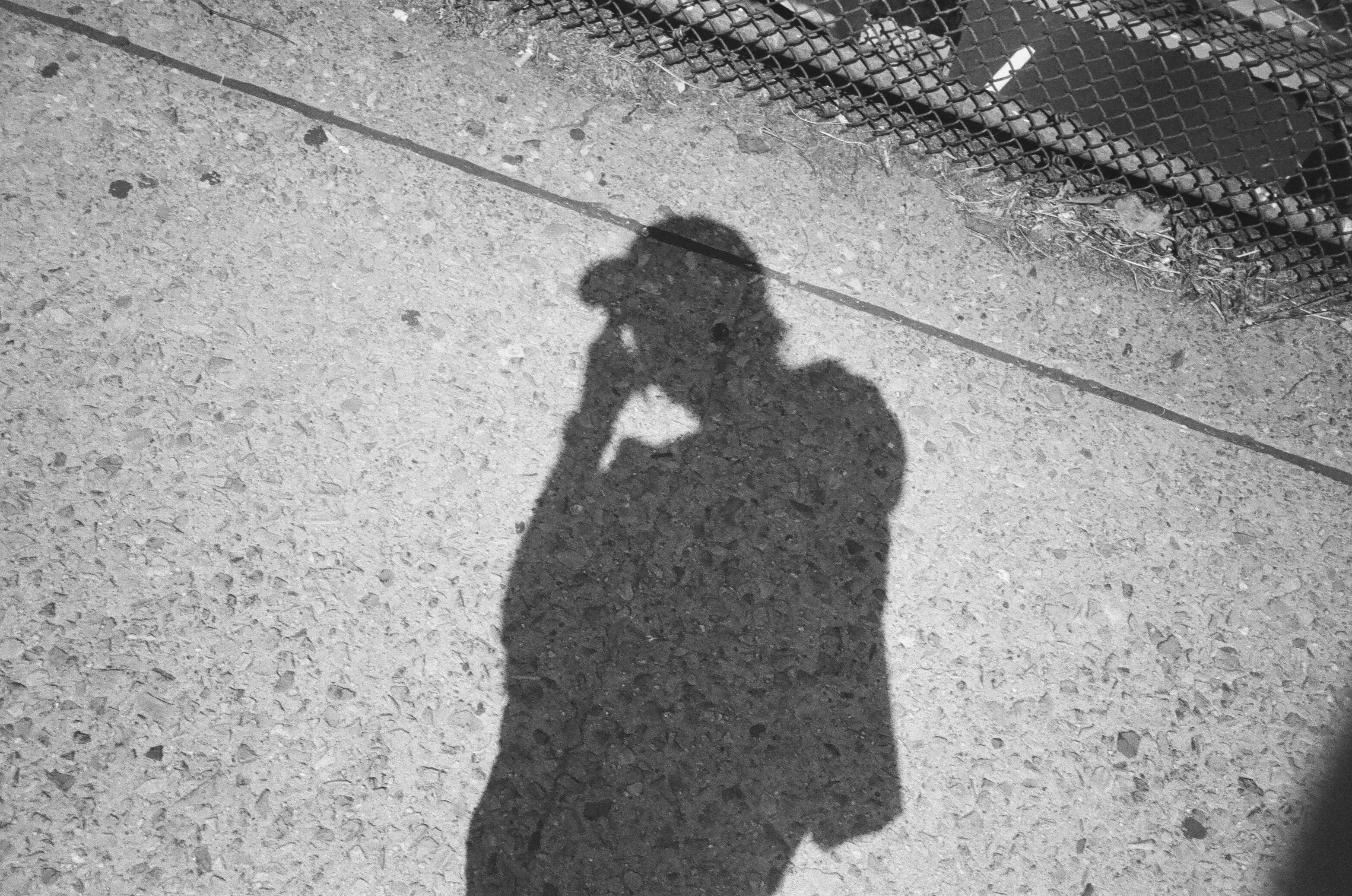shadow of cameraperson on the ground